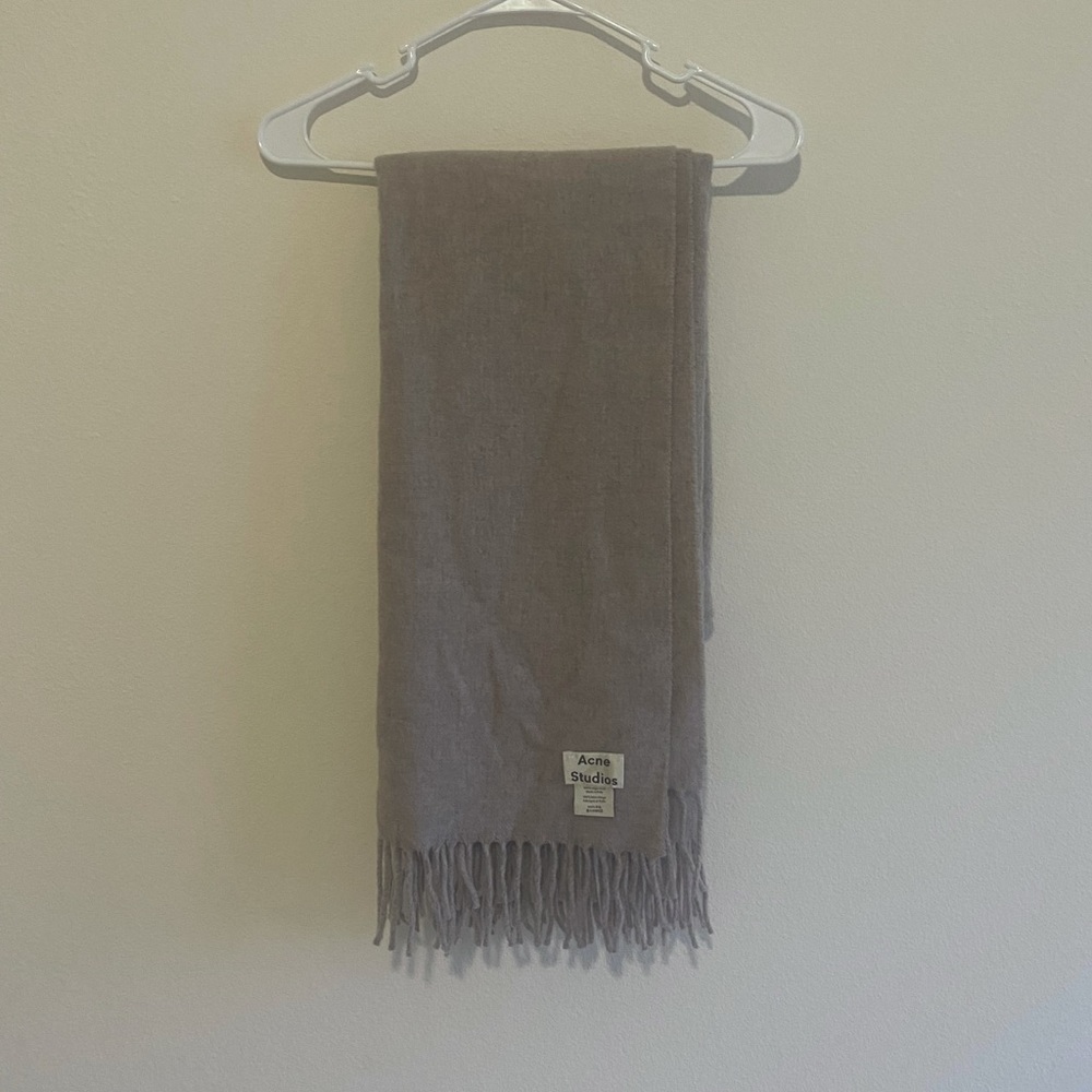 Acne Studios Taupe Melange Scarf